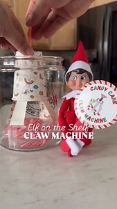 Elf on the Shelf day 7, candy cane claw machine! This one was definitely a favorite 🥰 #elfontheshelf #elfontheshelfideas #christmas #christmasgift #candycane #trending #asmr #satisfying #fblifestyle #viral #fyp @elfontheshelf | Meaka Garlow