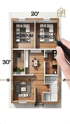20x30 House Plan -- Detialed Layout Explained | Hand Sketch Design 🏠 ✍️ #experthousedesign