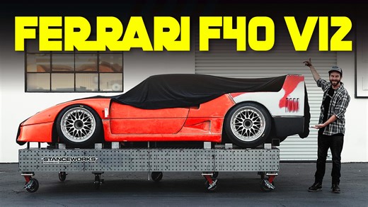 YouTuber Builds Ferrari F40 From Scratch With Original Body Panels, DIY Chassis And A V12 | Carscoops