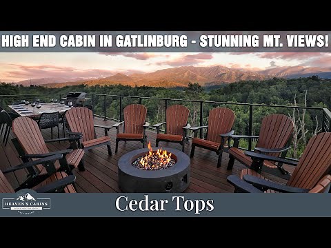 Ultimate Luxury Vacation Rental Gatlinburg, TN 6 Bed/6Bath Tour (game room, hot tub & more!!)