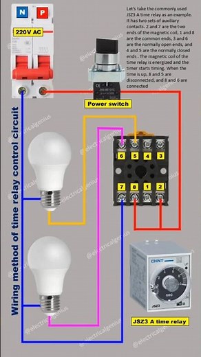 Time Relay Control Circuit Wiring Explained