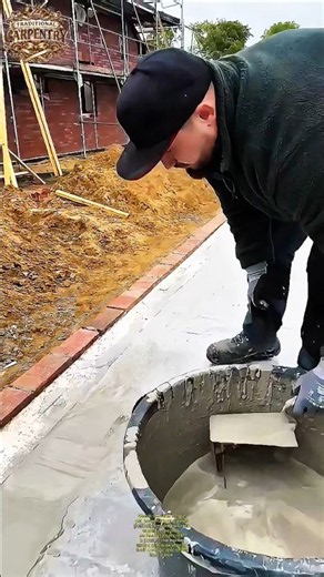 Satisfying Concrete Edge Finish Tool You Need to See! #construction #tools #satisfying #woodworking