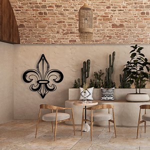 Fleur De Lis Metal Wall Art: French Cottage Decor, New Orleans Style - Etsy