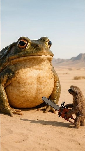 사막에서 벌어진 충격적인 순간! 나무늘보와 거대 개구리의 반전 | Unbelievable Desert Moment! Sloth vs Giant Frog Twist