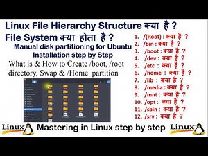 File System, Manual Partition क्या होता है ? /boot, /root directory, Swap & /Home partition