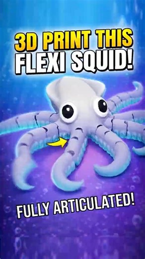 I Printed a Squid That MOVES 🐙