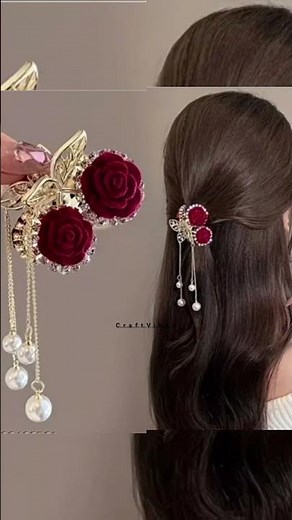 🌷Beautiful Tulip Claw Clip Making Tutorial | DIY Tulip Clutcher at Home | Easy Hair Accessory Craft