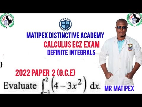 Grade 12 CALCULUS 2022 Paper 2 GCE ECZ MATHS EXAM 