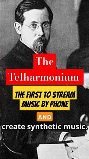 The Telharmonium: The First Electronic Music Stream. 🎵 #musictech #electronicmusic #shorts