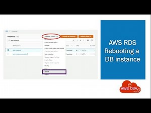 07 Rebooting a DB instance