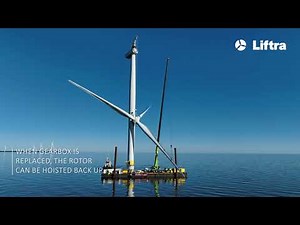 Liftra Self-Hoisting Crane - Offshore component exchange