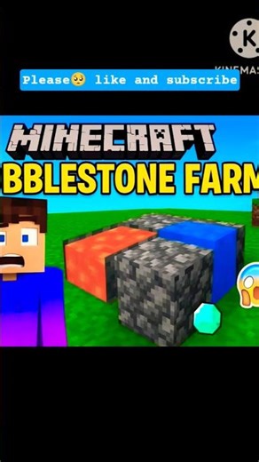 Minecraft Cobblestone Farm 😳💎