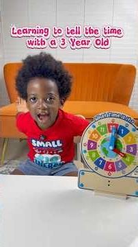 3-Year-Old Teaches How to Tell Time on an Analog Clock ⏰🤯 #time #tellingtime