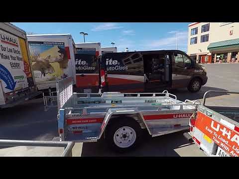 Uhaul Motorcycle Trailer 4x9 review