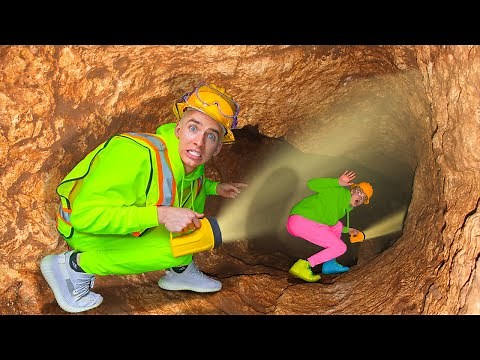 ESCAPE ROOM HATCH leads to UNDERGROUND TUNNEL in BACKYARD!!