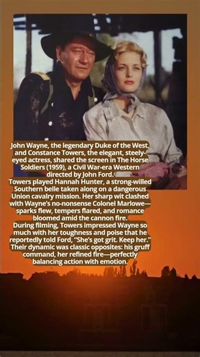 John Wayne Constance Towers Grit and Grace on the Western Frontier #hollywood #western #vintage