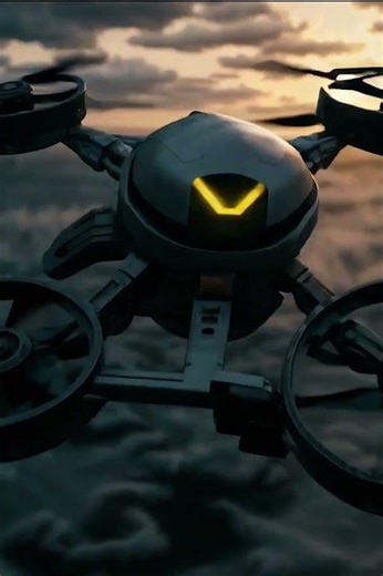 Drone Swarm Over Ocean | AI Sci-Fi Visualization