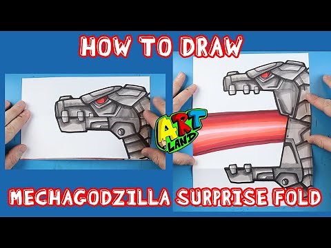 How to Draw MECHAGODZILLA SURPRISE FOLD!!!