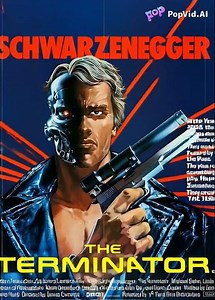 The Terminator 1984 Motion Poster Retro AI