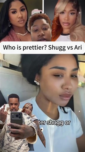 Who is prettier Shugg vs Ari #ari#moneybaggyo#finesse | ari and moneybagg yo