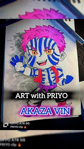 AKAZA VIN PART 2 🎨.....#anime