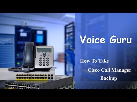 How To Take Cisco Call Manager Backup (Manual Backup)
