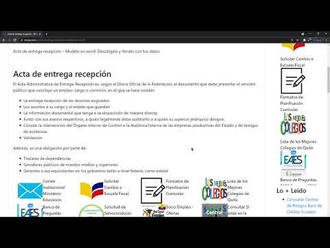 Acta de entrega recepción – Modelo en word. https://a.elyex.com/d44