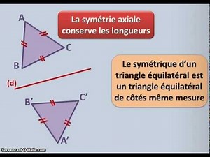 Symétrie axiale - Conservation des longueurs