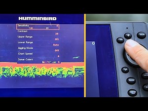 Humminbird HELIX How to Adjust Sonar Sensitivity | Shortcut