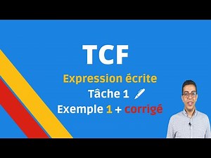 TCF Written Expression Task 1 example 1 with answer key C2 explained