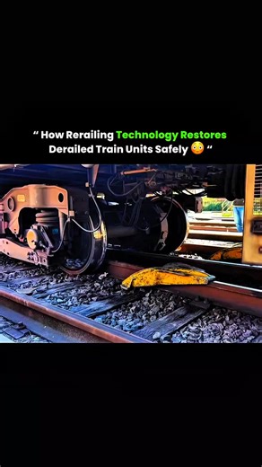 Knowledge Is Power on Instagram: "When massive machines slip off tracks, precision engineering brings them safely back 🚆🛠️ Rerailing technology is designed to restore derailed train units with maximum safety and control. Specialized hydraulic jacks lift the heavy railcars slowly, reducing stress on the frame and wheels. Steel rerailing ramps guide the wheels back onto the rails with millimeter accuracy. Crews carefully monitor balance, weight distribution, and track alignment throughout the pr