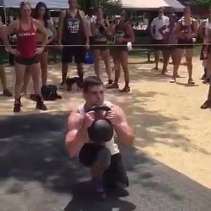 "When you are supposed to do 70-lb. goblet squats but only have one leg, you figure it the fuck out. Also after 80 double Unders ... on one leg." —Anthony Kemp | CrossFit