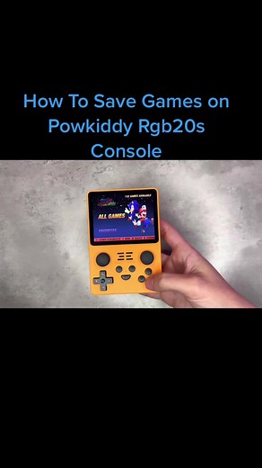 Cómo guardar juegos en la consola Powkiddy RGB20S