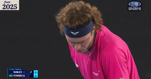 Australian Open Highlights: Andrey Rublev v Joao Fonseca