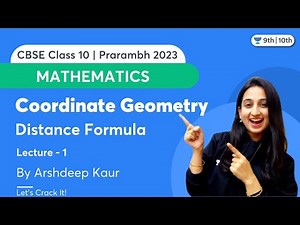 Coordinate Geometry | Distance Formula | Lecture 1 | CBSE Class 10 | Arshdeep Kaur