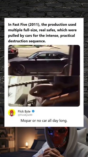 Fast Five 2011 Practical Effects Multiple Real Safes Pulled by Cars for the Destruction Scene