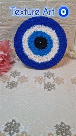 Evil eye texture art🧿 #shorts #youtubeshorts #ytshorts