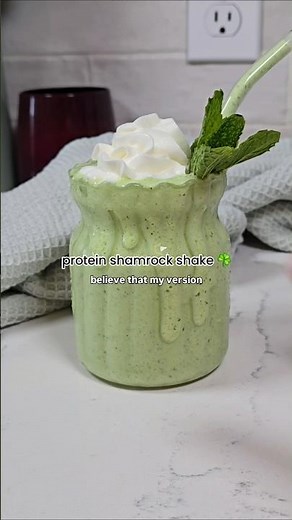 SHAMROCK PROTEIN SHAKE #highprotein #proteinshake #healthyrecipe #easyrecipe #shamrock