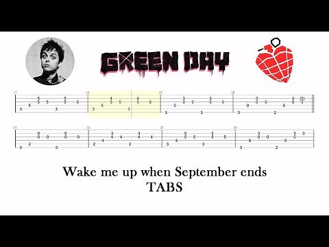 Green Day - Wake me up when September ends // Guitar TABS