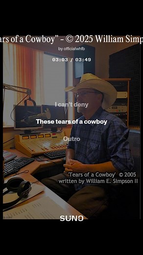 🐴🎶 New Release Alert: "Tears of a Cowboy" by William E. Simpson II 🌟 Saddle up for a soul-stirring ride with this brand-new poignant ballad from our Founder, William E. Simpson II. "Tears of a Cowboy" captures the silent anguish of a rugged cowboy witnessing the heartbreaking decline of America's wild horses. Through gritty verses and a haunting chorus, it shatters the myth that 'cowboys don't cry,' exposing the deep pain caused by bureaucratic roundups that rip families apart and endanger th