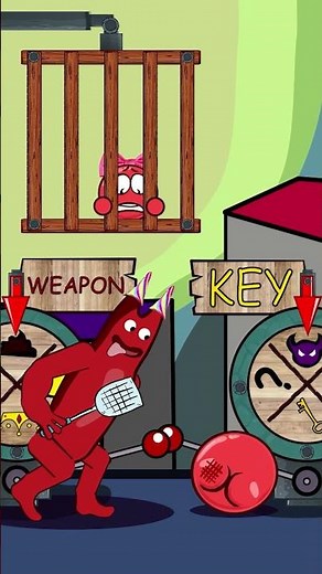 Red Ball 4 - Banban fight . Red ball vs Garten of Banban animation #shorts