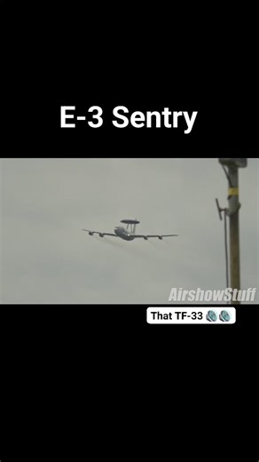 Love the whine from the ole TF-33 turbofans! The crew pouring the coals to the E-3 Sentry as she gives us a good view on her highspeed pass at the 2024 @spiritairshow #e3sentry #e3awacs #awacs #airborneearlywarningandcontrol #sentry #tf33 #engine #usaf #spiritofstlouisairshow #spiritairshow #stlouisairshow #airshow #airshowstuff | AirshowStuff