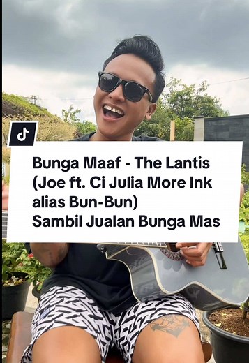 Sambil Jual Bunga dan Cover Lagu Bunga Maaf