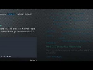 Implementing a Data Descriptor in a Python Metaclass
