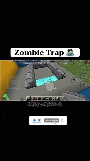 “How to Make Zombie Trap in Minecraft 🧟 | Zombie Trap Tutorial | #Shorts”