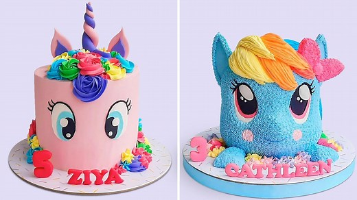 Unicorn Birthday Cake Ideas 🦄🎂 | Magical, Colorful & Satisfying Decorating Inspiration