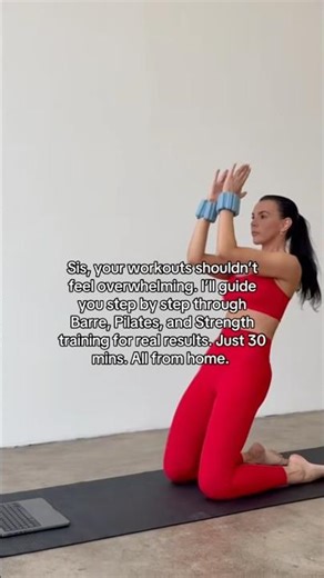 Fitness should feel empowering not intimidating! #pilates #homeworouts #workoutsforwomen