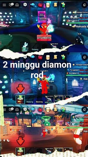 fish it !! 2 minggu bisa diamon rod.😆😆😆 #fishit #roblox #diamonrod #games #rubygems