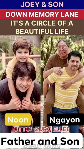 JOEY & SON DOWN MEMORY LANE -THEN & NOW(NAABUTAN NYO RIN B SILA?) #nostalgia #highlights #shorts