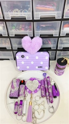 Self-defense Safety Keychains on Instagram: "Light Purple Self-defense full safety keychain set with taser and pepper spray for women empowerment Take Control of Your Safety! #SafetyKeychain #SelfDefensekit Order Now at decorationals.com ! 🛍️"